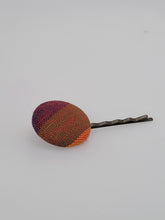 Load image into Gallery viewer, Purple, Green &amp; Orange Katarines Woven Hair Pin
