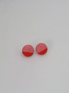 Mini Red & White Kantarines Earring
